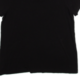 CALVIN KLEIN Womens T-Shirt Black V-Neck L