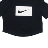 NIKE Cropped Womens T-Shirt Black M