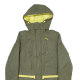 PUMA Mens Parka Jacket Green Hooded M