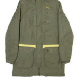 PUMA Mens Parka Jacket Green Hooded M