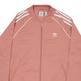 ADIDAS Womens Track Jacket Pink UK 12