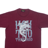 FROZEN MUNKY Koh Tao Thailand Mens T-Shirt Maroon L