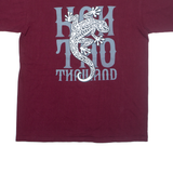 FROZEN MUNKY Koh Tao Thailand Mens T-Shirt Maroon L