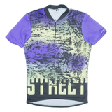 UVEX Bicycle Mens T-Shirt Purple 1/4 Zip M