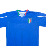 Italy Mens Football Shirt Jersey Blue V-Neck S