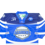 OCHSNER Ice Hockey Academy Mens Jersey Blue 3/4 Sleeve V-Neck XS