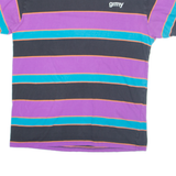 GRMY Striped Mens T-Shirt Purple L