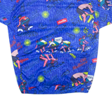 OLE Cycling Mens T-Shirt Blue 1/4 Zip XL