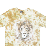 ATLAS Lion Mens Tie Dye T-Shirt Beige M