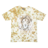 ATLAS Lion Mens Tie Dye T-Shirt Beige M