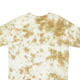 ATLAS Lion Mens Tie Dye T-Shirt Beige M
