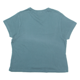 ADIDAS Womens T-Shirt Green V-Neck UK 20