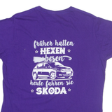 GILDAN Skoda Womens T-Shirt Purple 2XL