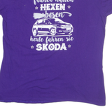 GILDAN Skoda Womens T-Shirt Purple 2XL