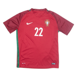 NIKE Portugal Mens Football Shirt Jersey Red V-Neck M