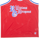 RG Vicious Dragons Basketball Mens Vest Red Sleeveless L
