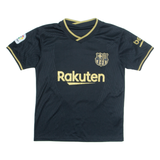 FC Barcelona Mens Football Shirt Jersey Black V-Neck S