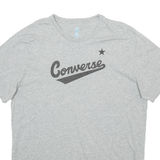 CONVERSE Womens T-Shirt Grey 2XL