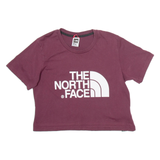 THE NORTH FACE Cropped Womens T-Shirt Maroon S