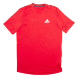 ADIDAS Mens T-Shirt Red M