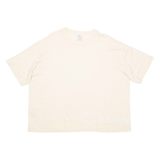 CHAMPION Womens T-Shirt Cream 2XL