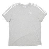 ADIDAS Womens T-Shirt Grey UK 12