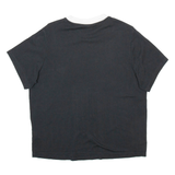 ADIDAS Womens T-Shirt Black UK 12