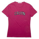 CALVIN KLEIN JEANS Womens T-Shirt Maroon M