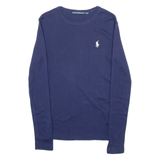 POLO SPORT RALPH LAUREN Mens T-Shirt Blue Long Sleeve XS