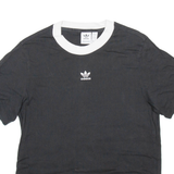ADIDAS Womens T-Shirt Black UK 4