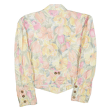 Womens Blazer Jacket Yellow Floral XL