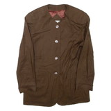 ALBERTO FABIANI Womens Blazer Jacket Brown Silk L