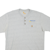 CARHARTT Rex Moore Mens T-Shirt Grey Button Neck XL