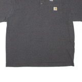 CARHARTT Rex Moore Mens T-Shirt Grey Button Neck XL
