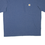 CARHARTT Mens T-Shirt Blue 2XL