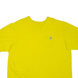 CARHARTT Mens T-Shirt Yellow 2XL