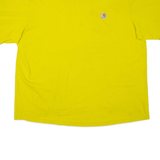 CARHARTT Mens T-Shirt Yellow 2XL