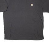 CARHARTT Loose Fit Mens T-Shirt Grey 2XL