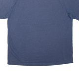 CARHARTT Loose Fit Mens T-Shirt Blue Button Neck 2XL