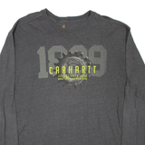 CARHARTT Mens T-Shirt Grey Long Sleeve XL