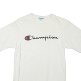 CHAMPION Womens T-Shirt Cream S