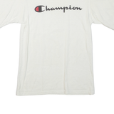 CHAMPION Womens T-Shirt Cream S