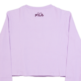 FILA Mountains Womens Cropped Top Purple Long Sleeve XS