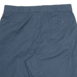 DICKIES Mens Workwear Shorts Blue Relaxed Striped 2XL W40