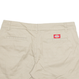 DICKIES Womens Workwear Shorts Beige L W34