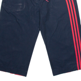 ADIDAS Womens Pedal Pushers Shorts Blue UK 12 W32