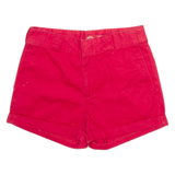 DICKIES Womens Workwear Shorts Red M W32