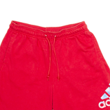 ADIDAS Mens Sports Shorts Red M W30