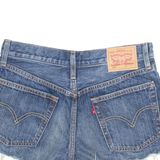 LEVI'S Cherry 501 Womens Denim Shorts Blue L W30