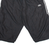UMBRO Mens Sports Shorts Black Relaxed XL W30